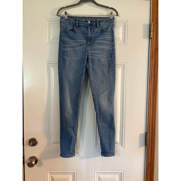 American Eagle Super Hi-Rise Jeggings Size 10 - Picture 1 of 4